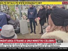 VIDEO: Rodica Stănoiu înmormântată fără preot în prezența iubitului cu 50 de ani mai tânăr