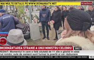 VIDEO: Rodica Stănoiu înmormântată fără preot în prezența iubitului cu 50 de ani mai tânăr